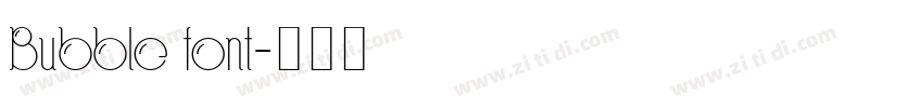 Bubble font字体转换